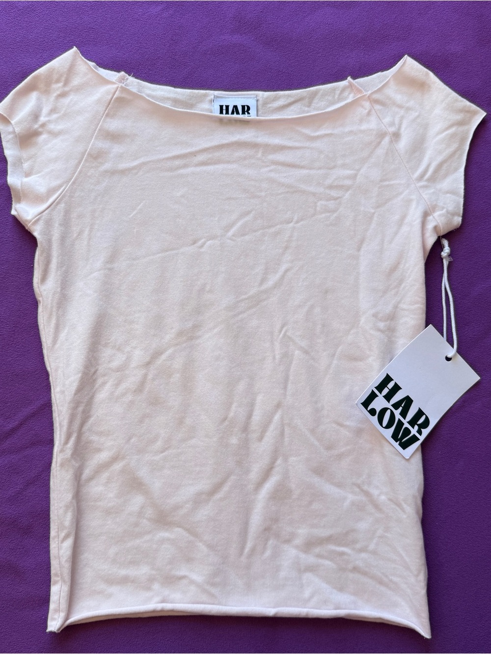 NWT Harlow Off-the-shoulder Baby Pink Top